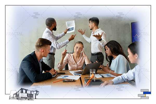 ارتباط نادرست بین تیم ها - گروه ساختمانی فرکتال