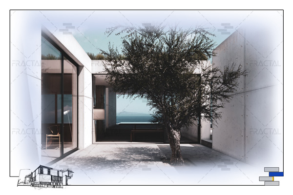رنگ سفید در معماری - گروه ساختمانی فرکتال