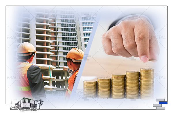 تناسب پیشرفت فیزیکی پروژه ساختمانی نسبت به هزینه کرد آن - گروه ساختمانی فرکتال